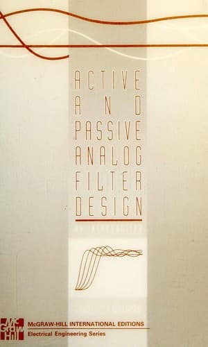 Cover image for Active and passive analog filter design