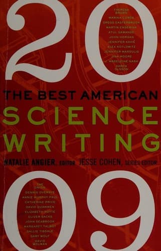 Cover image for The Best American Science Writing 2009