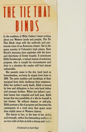 Cover image for The tie that binds
