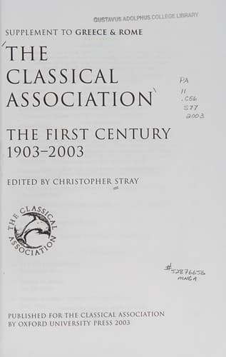 Cover image for The Classical Association
