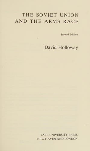 Cover image for The Soviet Union and the arms race