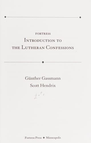 Cover image for Fortress introduction to the Lutheran confessions