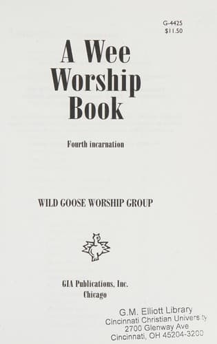 Cover image for A wee worship book