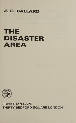 Cover image for The disaster area