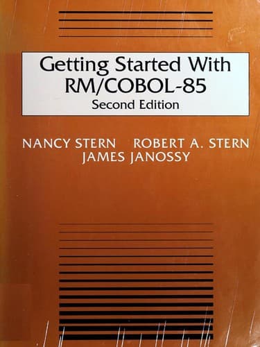Cover image for Getting started with RM/COBOL-85