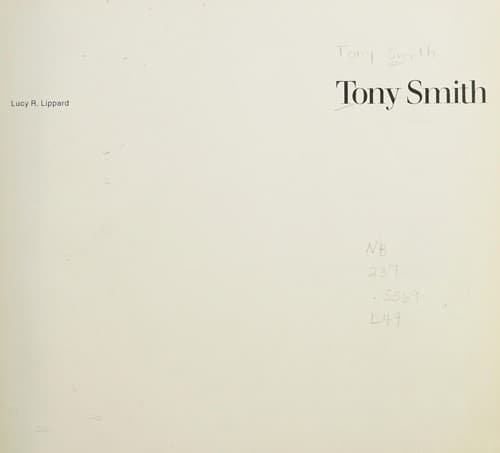 Cover image for Tony Smith