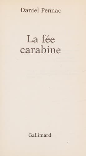 Cover image for La fée carabine