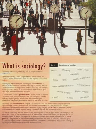 Cover image for As Level Sociology