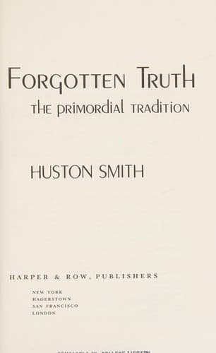 Cover image for Forgotten truth