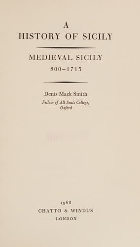 Cover image for A history of Sicily.