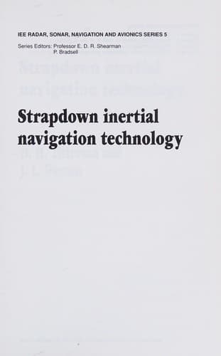 Cover image for Strapdown inertial navigation technology