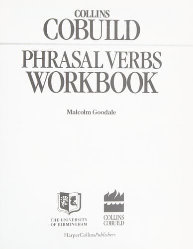 Cover image for Collins COBUILD phrasal verbs workbook.