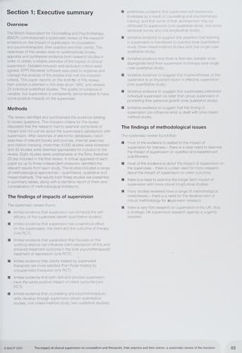 The impact of clinical supervision on counsellors and therapists, their practice and their clients