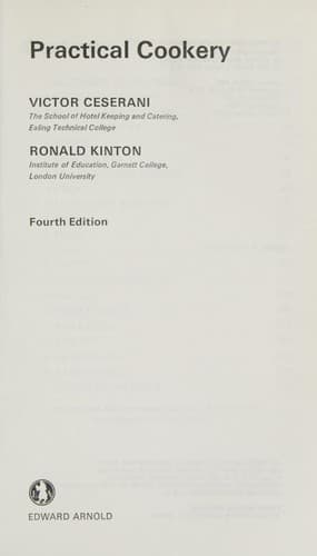 Cover image for Practical cookery