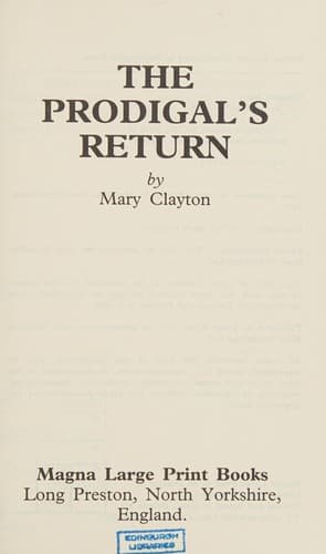 Cover image for The Prodigal's Return