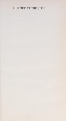 Cover image for Murder at the Rose