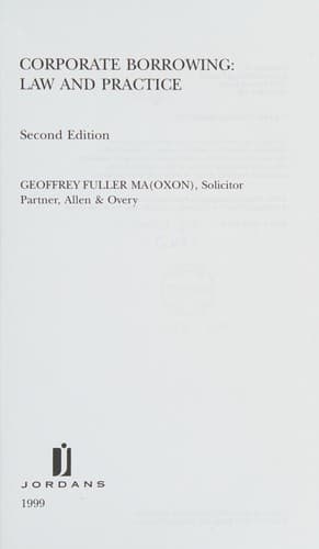 Cover image for Corporate borrowing