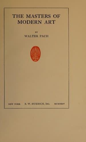 Cover image for The masters of modern art