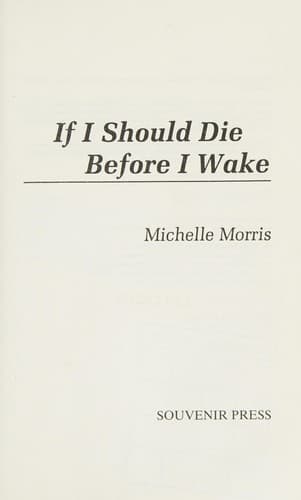 Cover image for If I should die before I wake