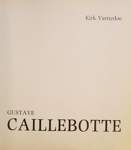 Cover image for Gustave Caillebotte