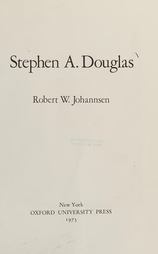 Cover image for Stephen A. Douglas
