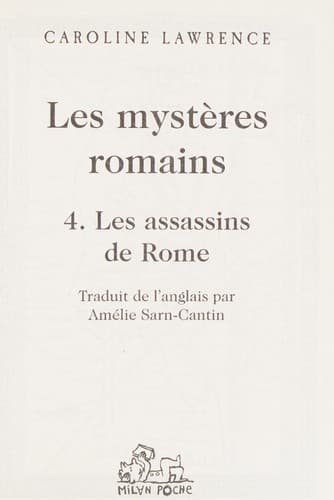 Cover image for Les assassins de Rome