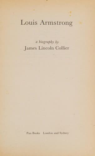 Cover image for Louis Armstrong