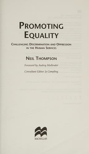 Cover image for Promoting equality