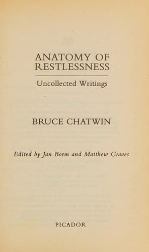 Cover image for Anatomy of restlessness