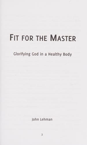 Cover image for Fit for the master