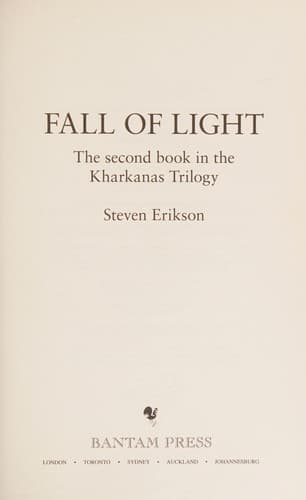 Cover image for Fall of light