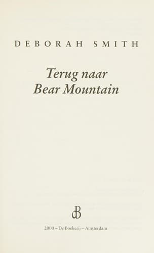 Cover image for Terug naar Bear Mountain