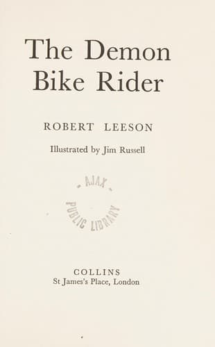 Cover image for The demon bike rider