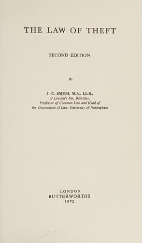 Cover image for The law of theft