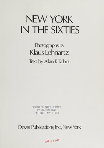Cover image for New York in thesixties