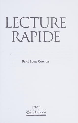Cover image for Lecture rapide