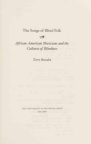 The songs of blind folk