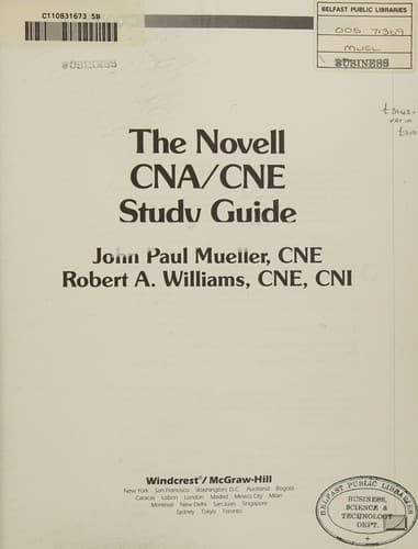 Cover image for The Novell CNA/CNE study guide