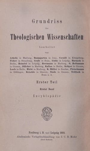 Theologische encyklopädie