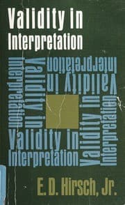 Cover image for Validity in interpretation