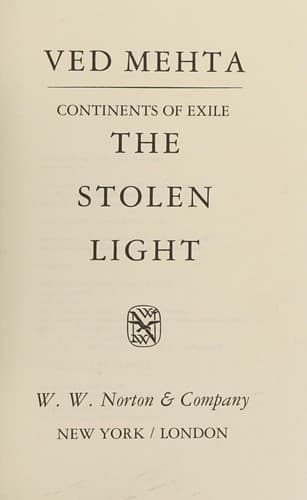 Cover image for The stolen light