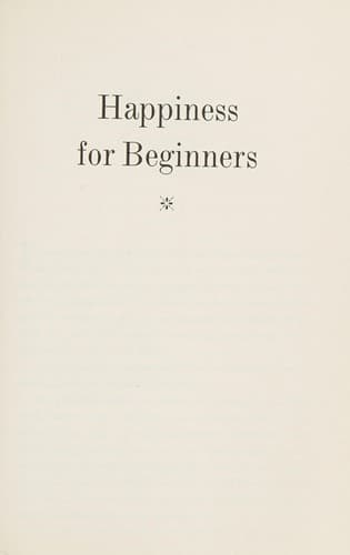 Cover image for Happiness for beginners