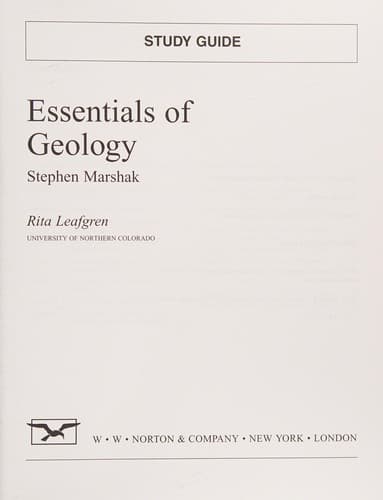 Cover image for Essentials of Geology