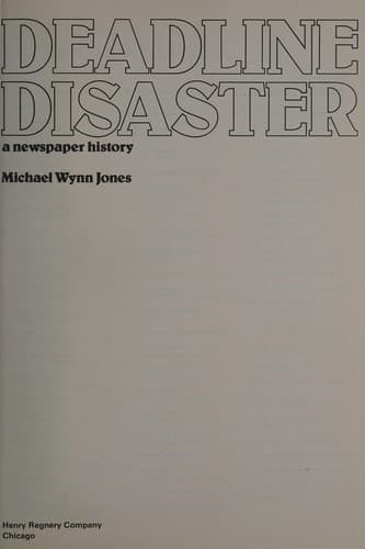 Cover image for Deadline disaster
