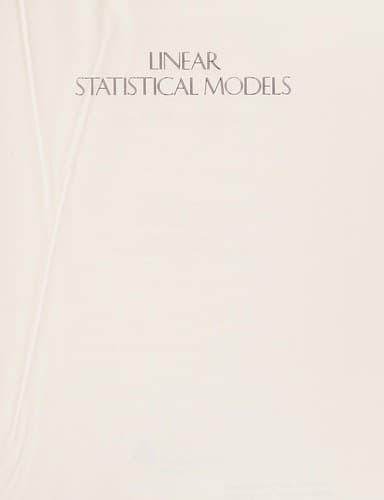 Cover image for Linear statistical models