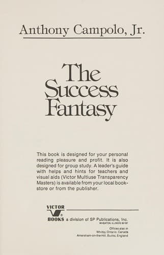 Cover image for The success fantasy
