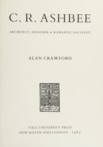 Cover image for C.R. Ashbee