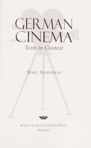 Cover image for German cinema