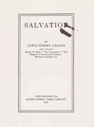 Cover image for Salvation