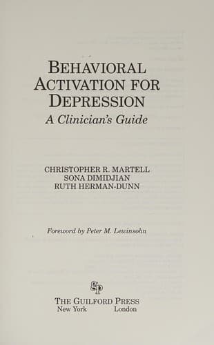 Cover image for Behavioral activation for depression